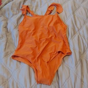 Zaful one piece orange bathing suit XL
